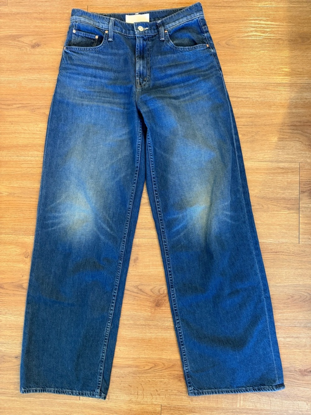 MOTHER  The Spinner Zip Sneak Wide Leg